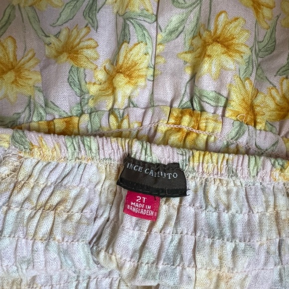 Vince Camuto sunflower romper size 2T - Picture 2 of 4
